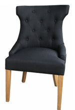 Load image into Gallery viewer, Carlos Winged Back Dining Chair with Button Detailing