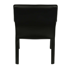 Hansom Dining Arm Chair in Black