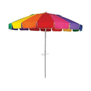 Beachkit Rainbow Beach Umbrella 240cm (8 Foot) -Multi Colour