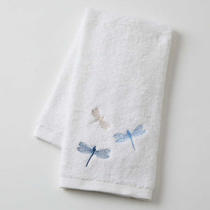 Decorative Bathroom Towels - Blue Dragonflies