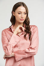 Load image into Gallery viewer, Silky Satin Shirt in Sienna