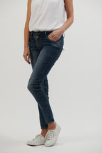 Load image into Gallery viewer, Italian Star Classic Button Denim Jeans - Back Zip Pockets