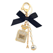 Load image into Gallery viewer, Diamonte Encrusted Charm Key Ring - Parfum