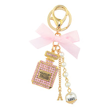 Load image into Gallery viewer, Diamonte Encrusted Charm Key Ring - Parfum