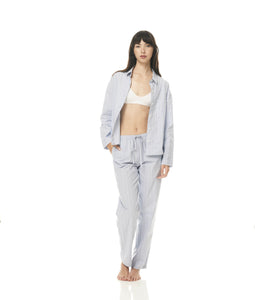 Aubrey Pinstripe Cotton Pyjamas By Gingerlilly Sleepwear