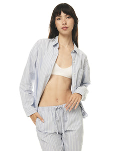 Aubrey Pinstripe Cotton Pyjamas By Gingerlilly Sleepwear