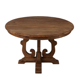 Round Wooden Dining Table Natural