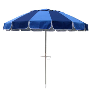 Beachkit Carnivale Beach Umbrella 240cm (8 Foot) - Royal & Navy - Cronulla Living