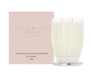Peppermint Grove - Camellia & Lotus Blossom Soy Candle 370g