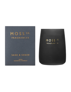 Moss St Fragrances - Sage & Cedar Scented Soy Candle - Cronulla Living