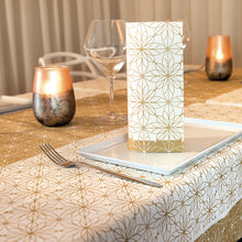 Load image into Gallery viewer, Geometric Gold Design - Airlaid Paper Napkins 50pk