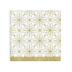 Geometric Gold Design - Airlaid Paper Napkins 50pk