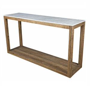 Denver Console - Marble and Oak