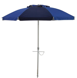 Beachkit - Fiesta Beach Umbrella Royal & Navy 185cm