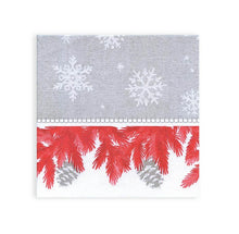 Load image into Gallery viewer, Winter Forest Red Airlaid Paper Napkins 50pk