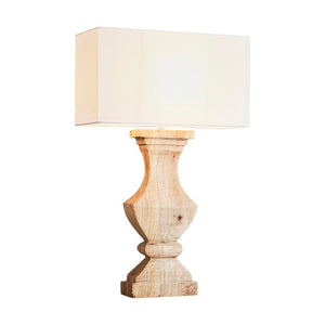 Gilbert Wooden Lamp with Rectanglar Shade