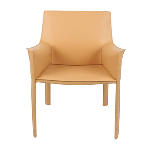 Hansom Dining Arm Chair in Tan