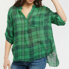 Load image into Gallery viewer, Italian Star - Rodeo Shirt Gucci Green Check