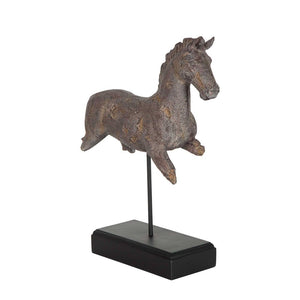Horse Figurine on Stand-Jasper