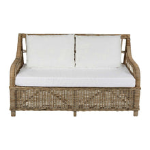 Load image into Gallery viewer, Kubu Rattan Two Seater Sofa with Cushions