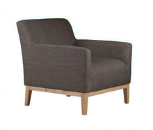 Load image into Gallery viewer, Logan Fabric Armchair in Chocolate Linen