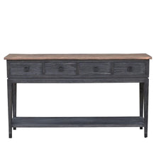 Load image into Gallery viewer, Maine 4 Draw Oak Console in Black