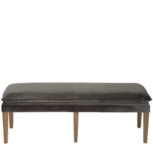 Load image into Gallery viewer, Velvet Bench Seat Grey - Osaka