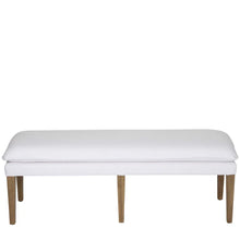 Load image into Gallery viewer, White Linen Bench Seat - Osaka