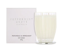 Load image into Gallery viewer, Peppermint Grove - Patchouli &amp; Bergamot Soy Candle 370g - Cronulla Living