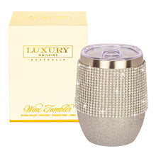 Load image into Gallery viewer, Diamonte Encrusted Wine Tumbler 350ml
