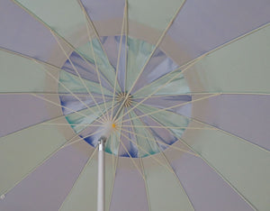 Carnivale Beach Umbrella 240cm (8 Foot) - Royal & Turquoise - Cronulla Living