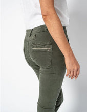Load image into Gallery viewer, Italian Star Button Jeans - Khaki