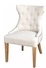Load image into Gallery viewer, Carlos Winged Back Dining Chair with Button Detailing