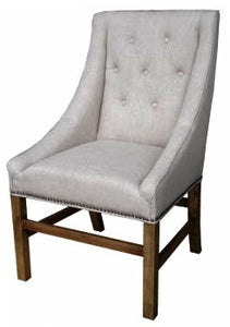 Hennessy High Back Dining Chair - Flaxen