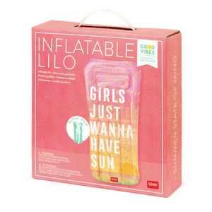 Legami Inflatable Lilo - Sunset (Girls just wanna)