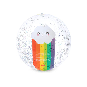 Legami Inflatable Glitter Beach Ball - Rainbow