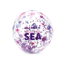 Load image into Gallery viewer, Legami Inflatable Glitter Beach Ball - Jellyfish