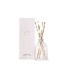 Load image into Gallery viewer, red plum &amp; rose 100ml fragrant diffuser by peppermint grove, comes in a glass bottle
