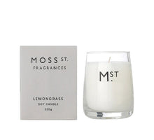 Load image into Gallery viewer, Moss St Fragrances - Lemongrass Scented Soy Candle 320g - Cronulla Living