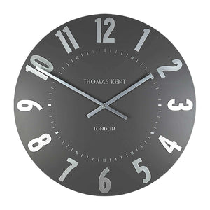 Thomas Kent Clocks Mulberry Wall Clock - Graphite Silver - Cronulla Living