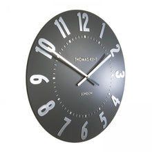 Load image into Gallery viewer, Thomas Kent Clocks Mulberry Wall Clock - Graphite Silver - Cronulla Living