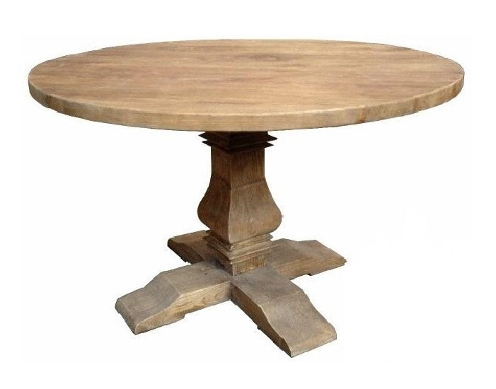 Mulhouse Rustic Dining Table Recylced Elm 120cm Round