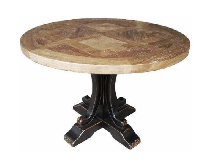 Ronde Round Dining Table Round Natual & Black