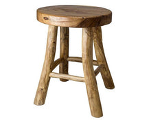 Load image into Gallery viewer, Teak Stool- Lacquered