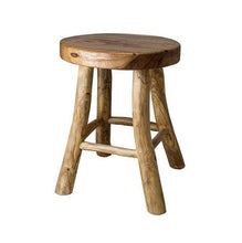 Load image into Gallery viewer, Teak Stool- Lacquered