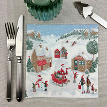 Load image into Gallery viewer, Christmas Wonderland Airlaid Paper Napkins 50pk