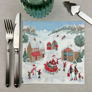 Christmas Wonderland Airlaid Paper Napkins 50pk